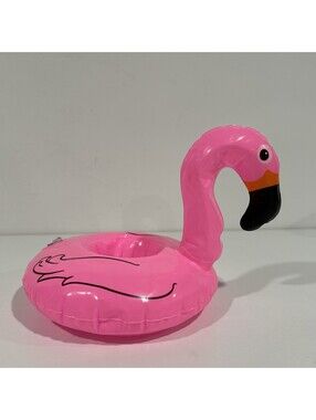 Inflatable Flamingo Drink Holder Floating Can Cup Hot Tub Swim Pool Bath Toy